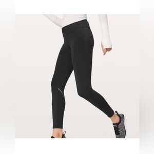 Lululemon Chasing Miles Running Tight Leggings Black Size 12 Activewear